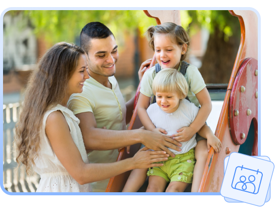 Happy family time together